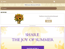 Tablet Screenshot of hillermannflorist.com